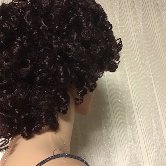 Mines Diamond Synthetic Curly Short Wig Heat Resistant Wig For Women - Picture 5 of 6